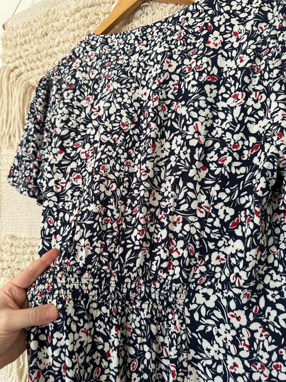 Madewell Button-Front Flutter-Sleeve Midi Dress - Picture 6 of 7